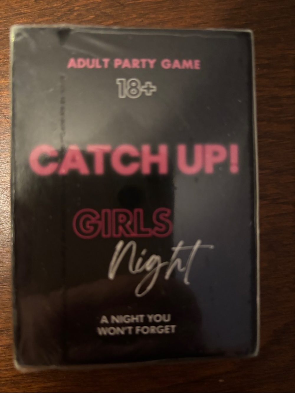 Catch Up! Girls Night Adult Party Game - Black & Pink